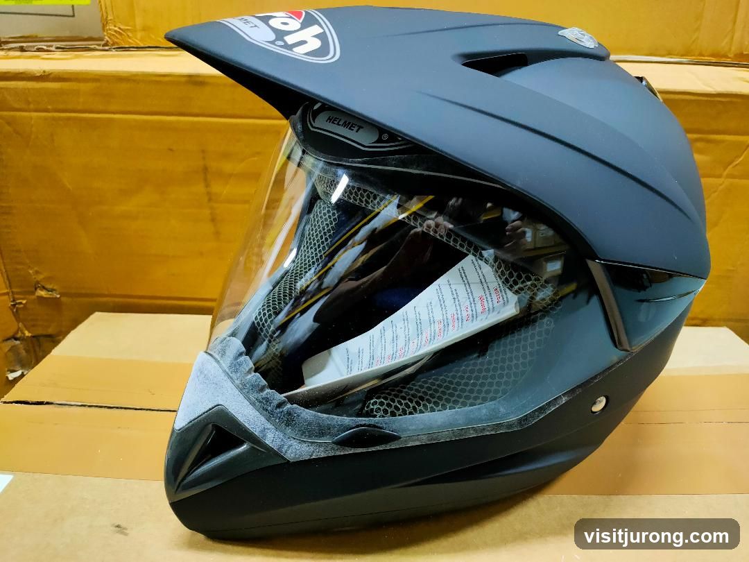 Black Motorcycle Helmet