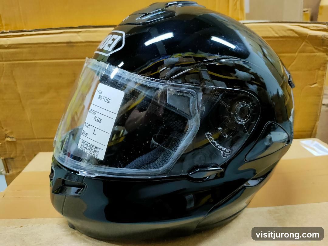 Black Motorcycle Helmet