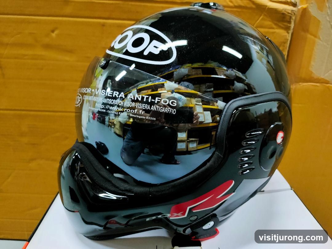 Black Motorcycle Helmet