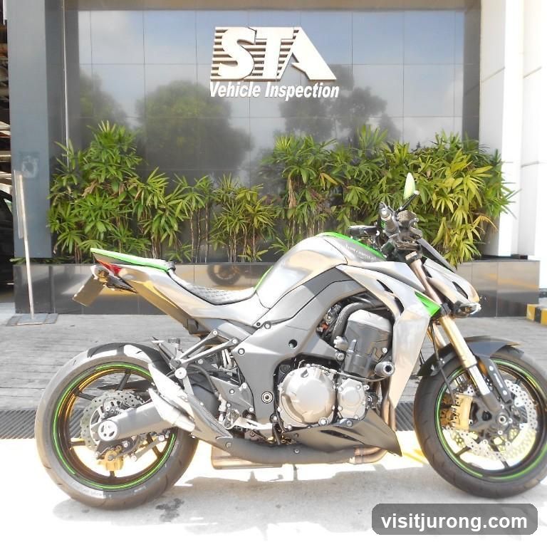 Motorcycle in front of building