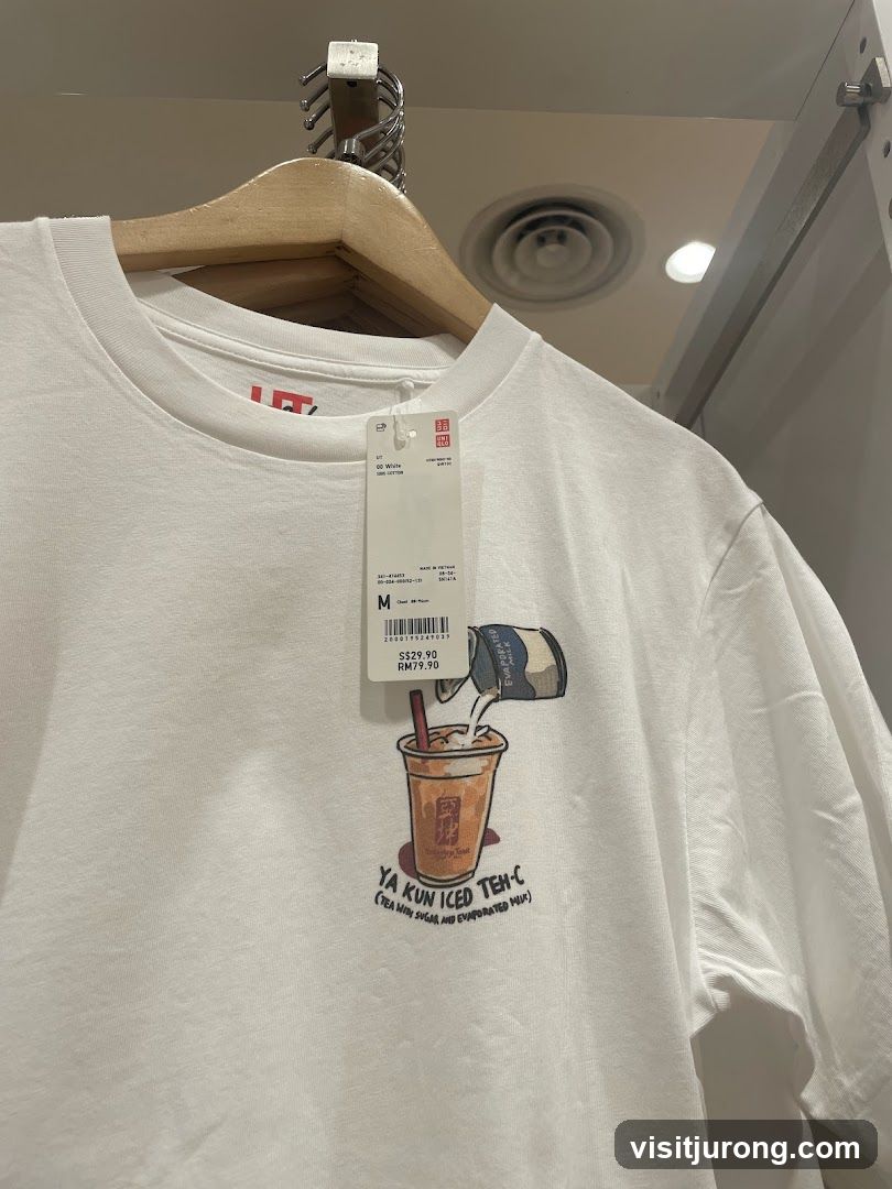 T-shirt with Ya Kun Iced Teh-C graphic