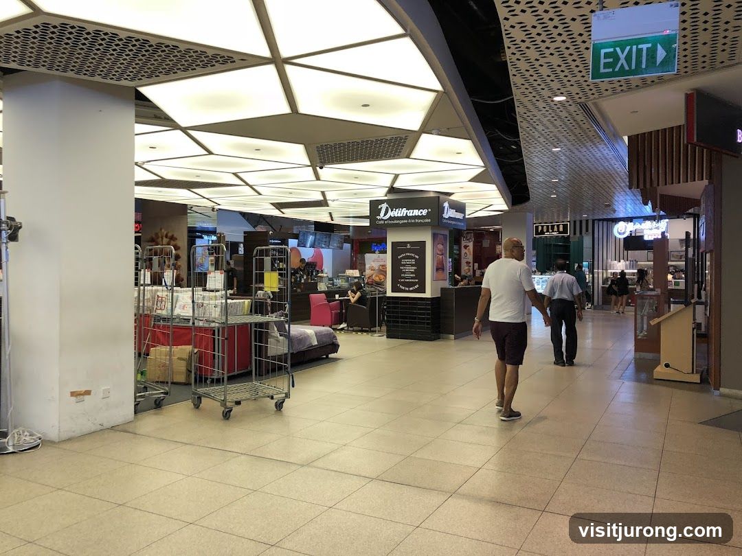 Interior of a shopping mall