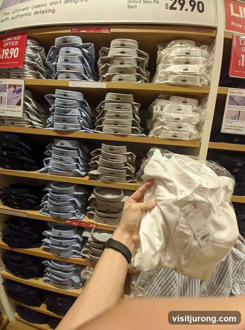 Shirts on Display