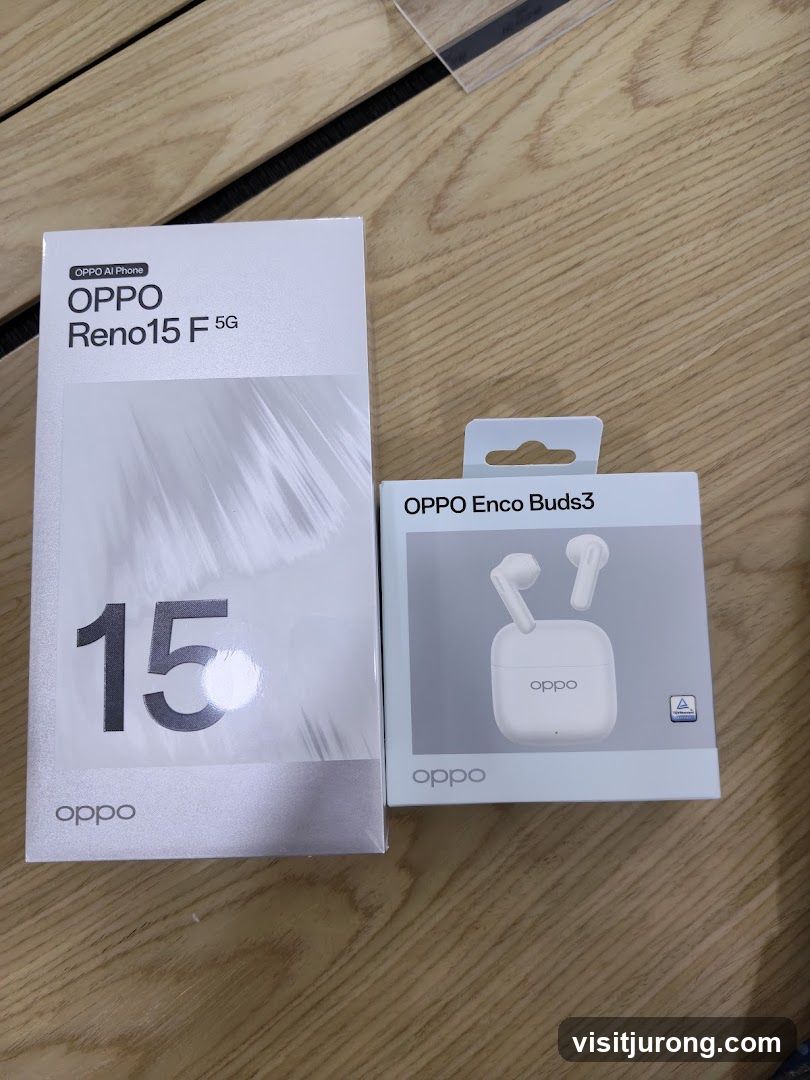 OPPO Reno15 F 5G and OPPO Enco Buds3