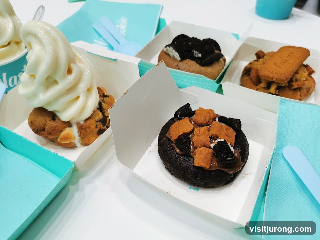 Assortment of Cookies and Soft Serve Ice Cream