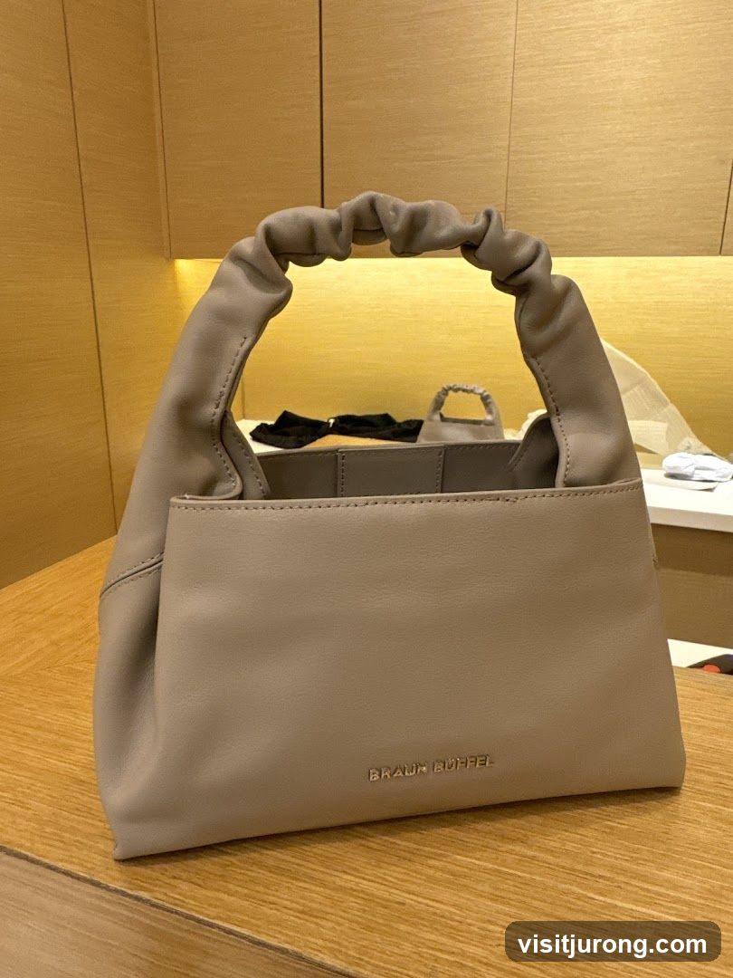 Beige Leather Handbag