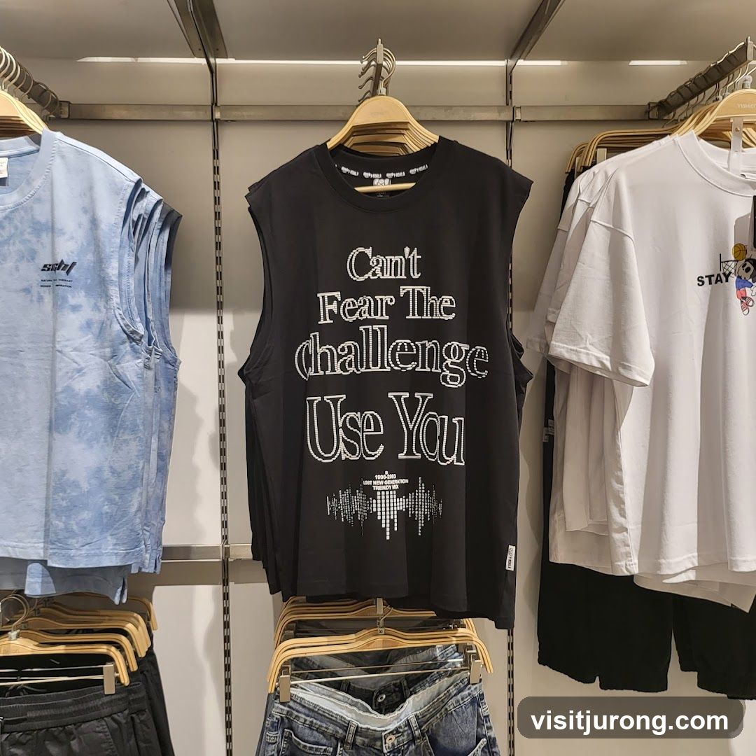 Sleeveless T-shirts and Shorts Display