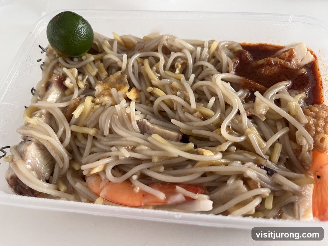 Noodle Dish with Shrimp and Lime