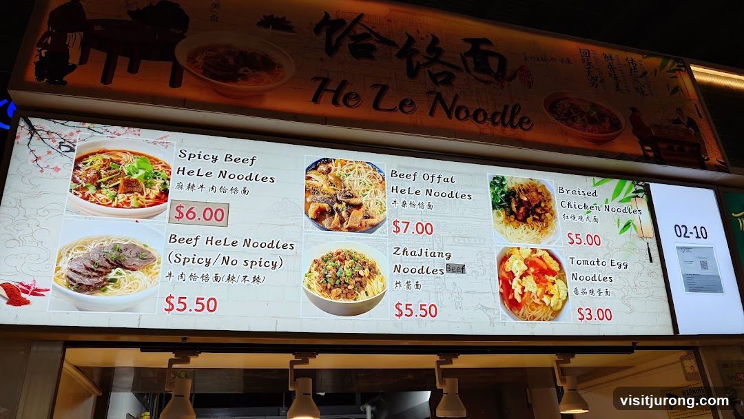 He Le Noodle Menu