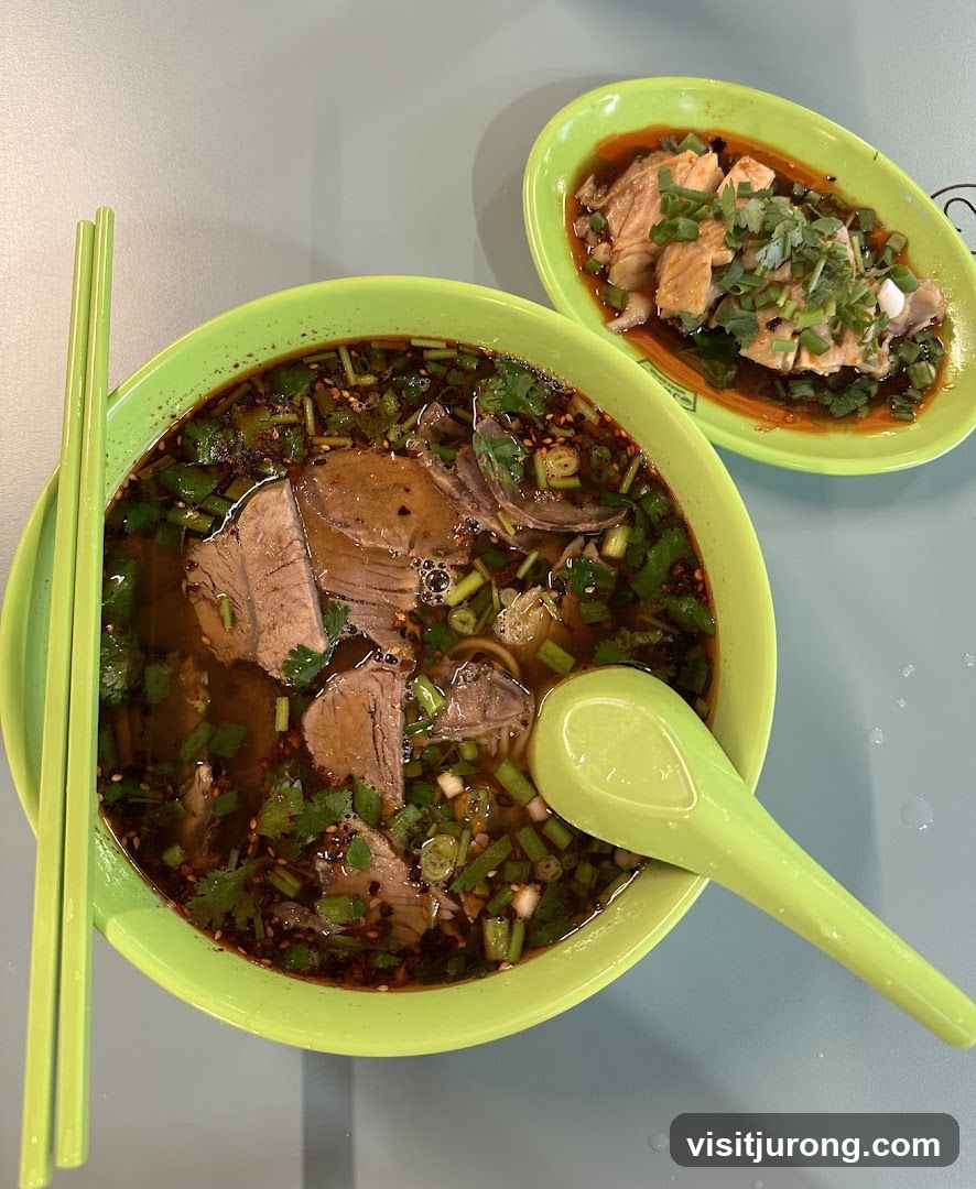 Noodle Soup and Sliced Meat