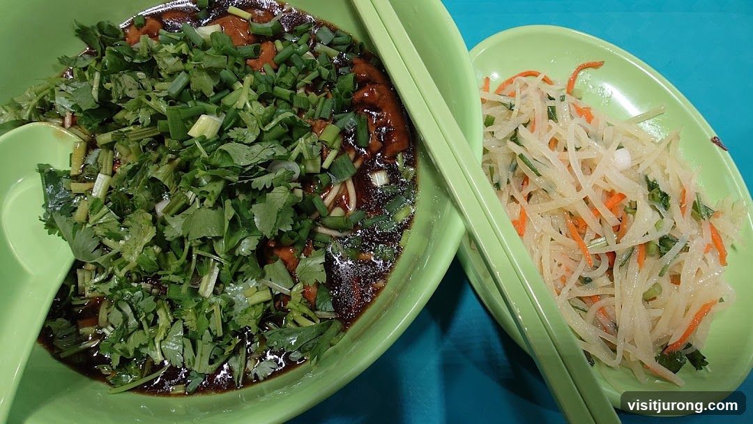 Noodle Dish with Side Salad