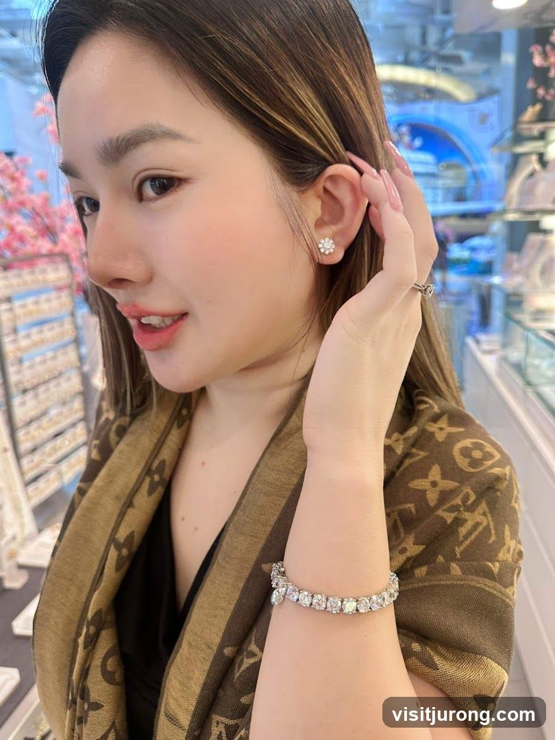 Woman wearing jewelry