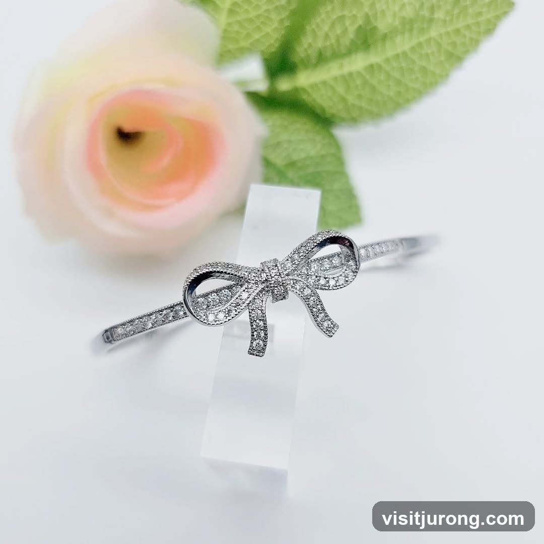 Diamond Bow Bracelet