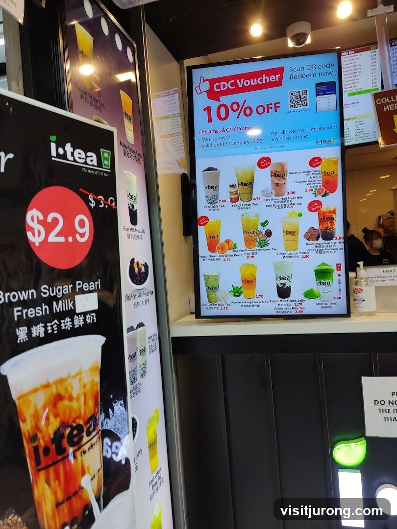 I-Tea Drink Menu and Promotion