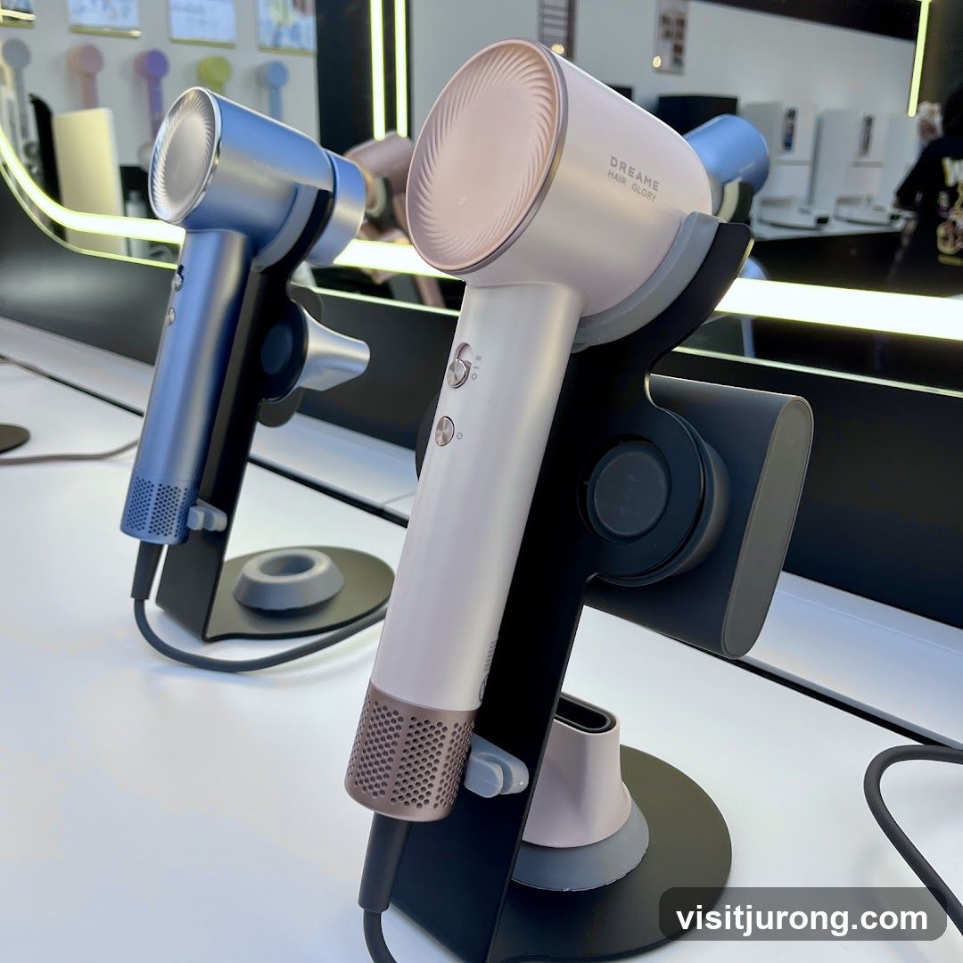 Hair Dryers on Display