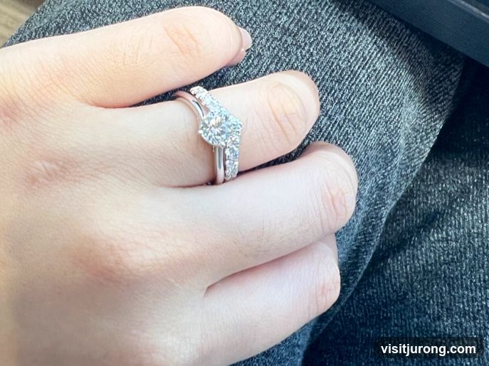 Diamond Engagement Ring and Wedding Band