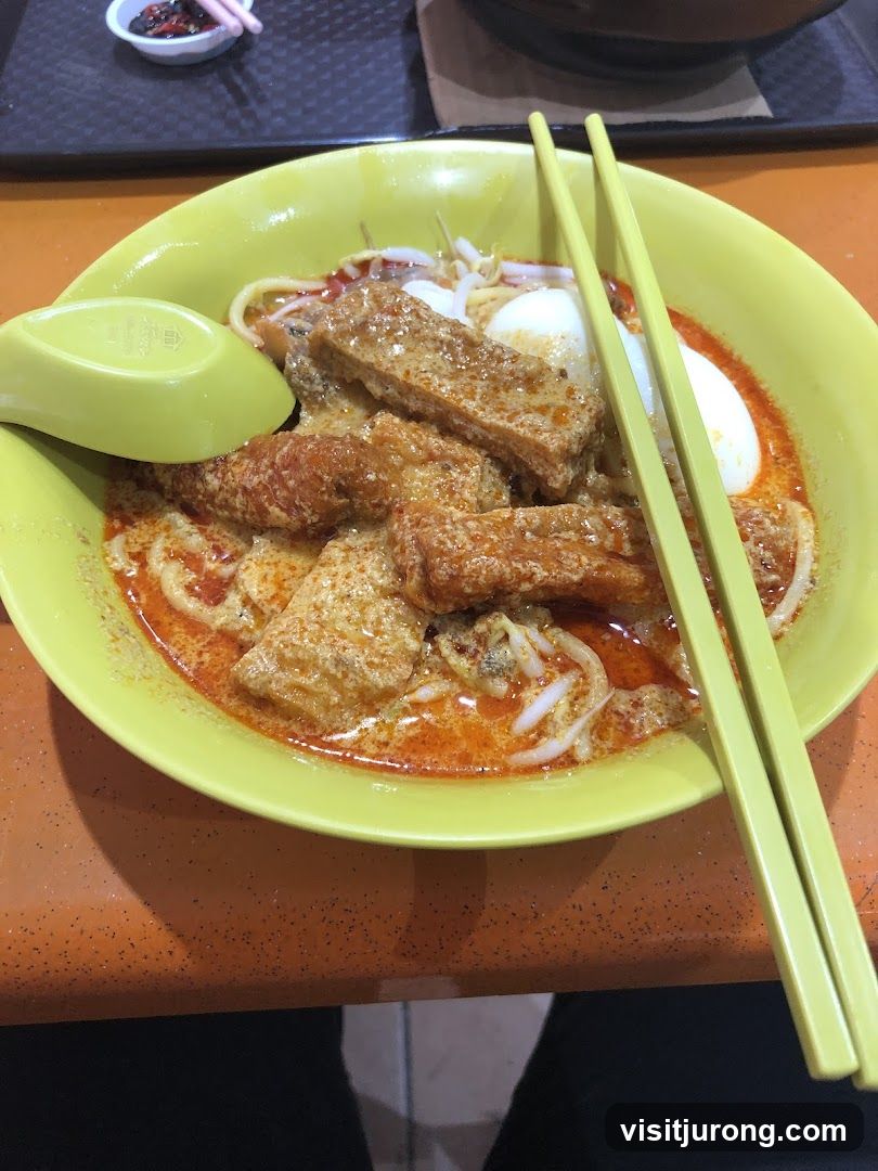 Laksa with Tofu and Egg