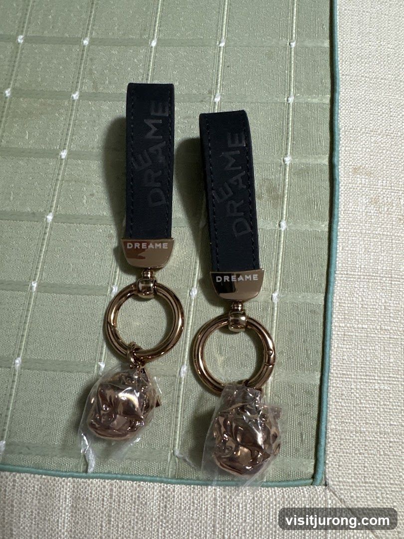 Two keychain fobs