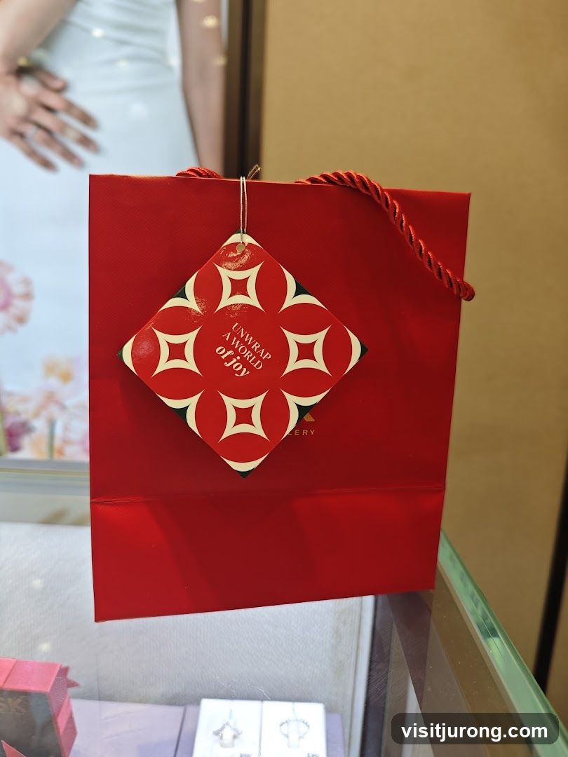 Red Gift Bag with Tag