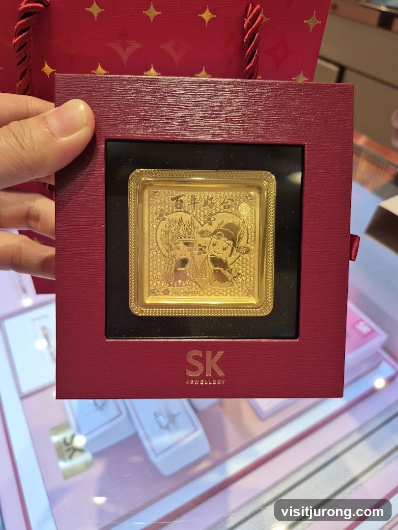 Gold Bar with Cartoon Characters