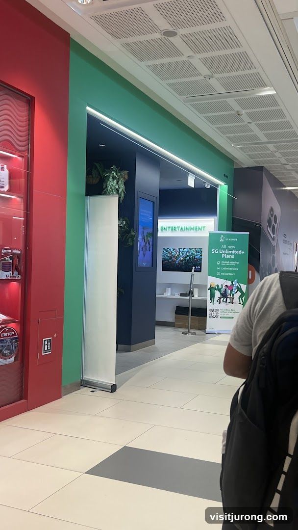 Storefront with promotional displays