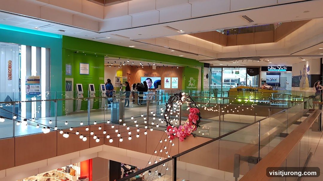 Mall Interior with Shops