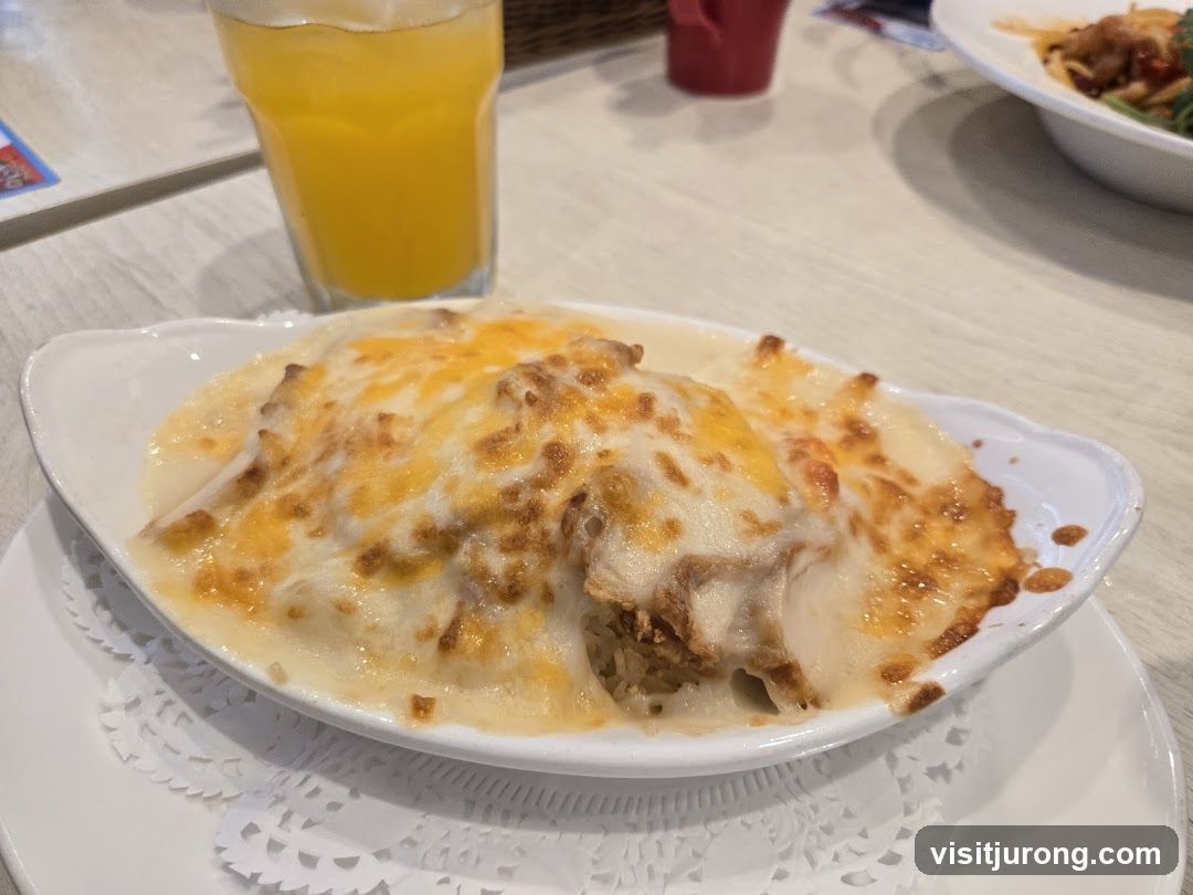 Baked Dish with Cheese and Orange Juice