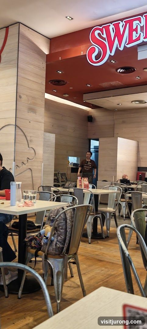 Restaurant Interior with Signage