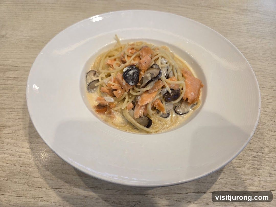 Salmon and Mushroom Pasta