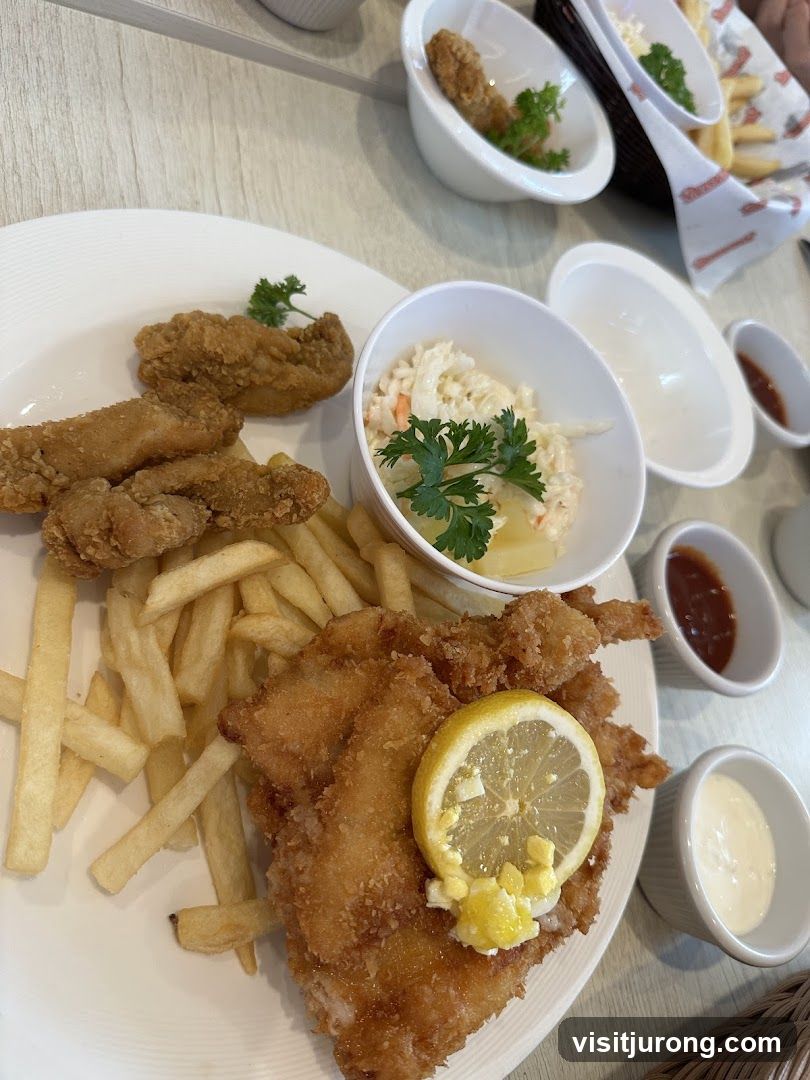 Fried Chicken and Fries