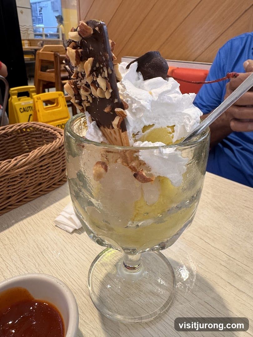 Ice Cream Sundae with Chocolate-Covered Bar