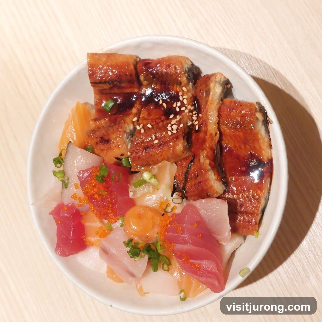 Unagi and Sashimi Bowl