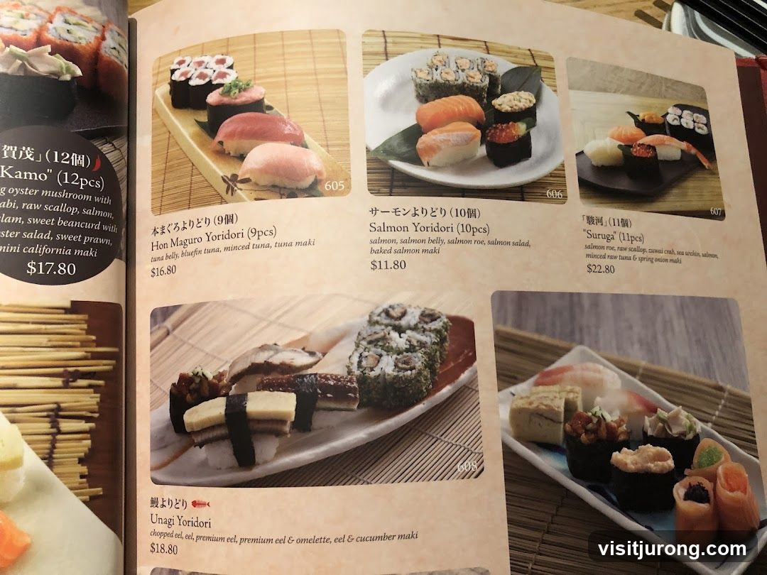 Sushi Menu