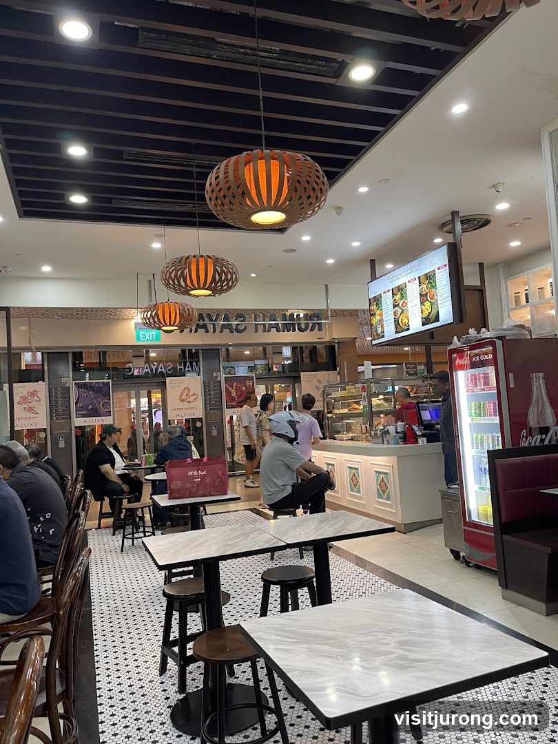 Restaurant Interior with Seating and Counter