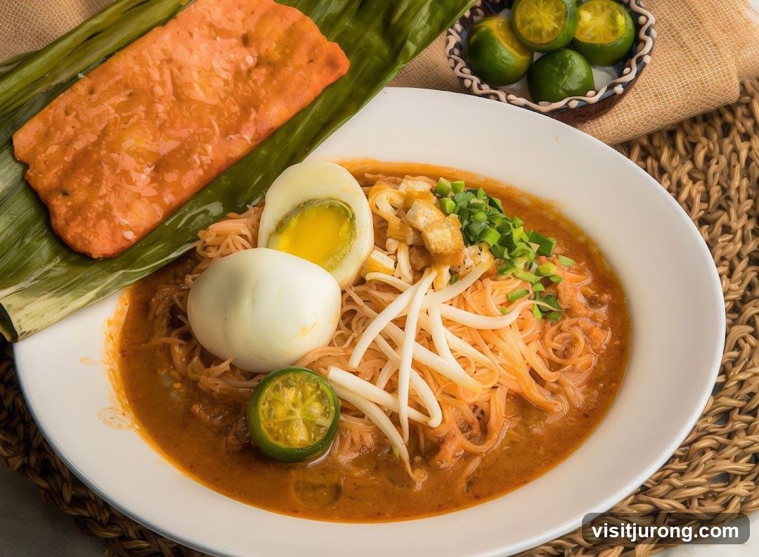 Laksa with Hard-Boiled Eggs and Calamansi
