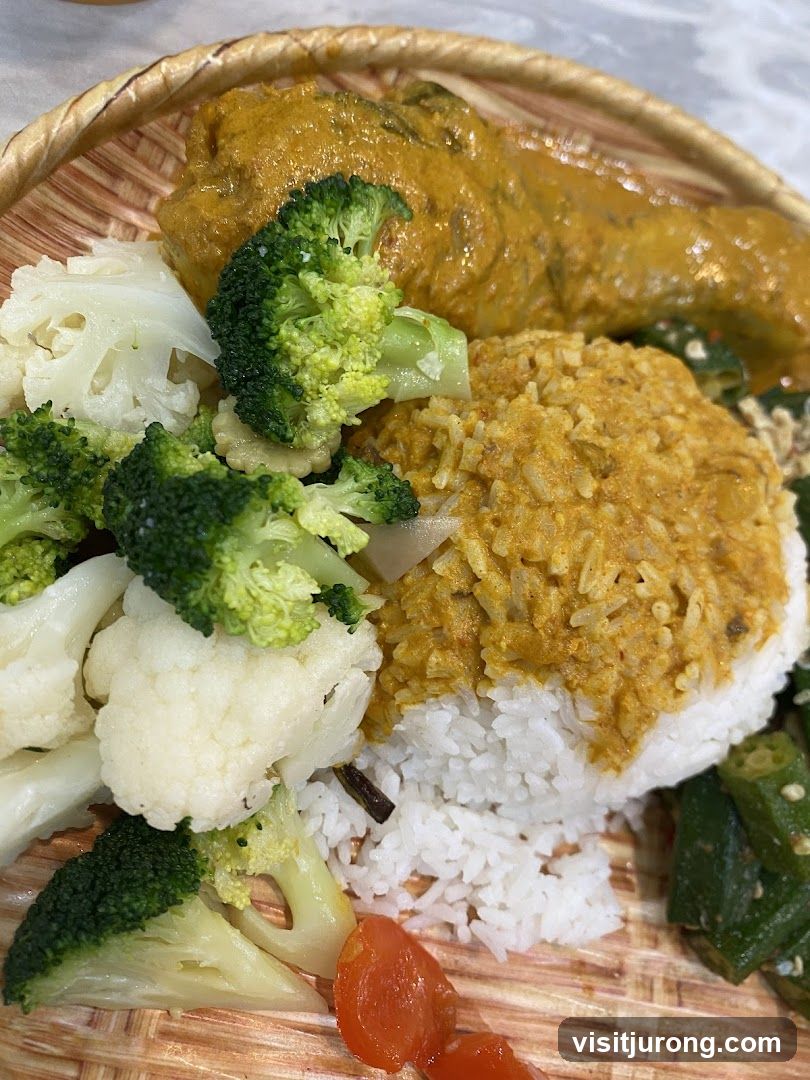 Curry Chicken with Rice and Vegetables