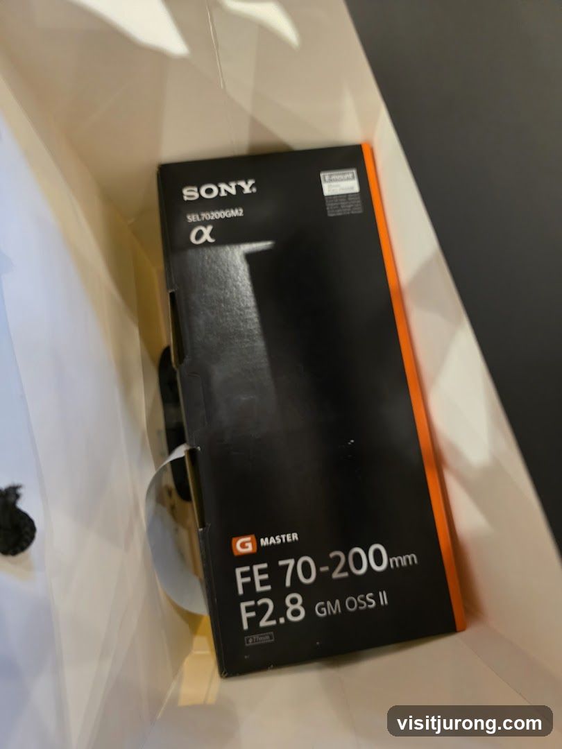 Sony Camera Lens Box