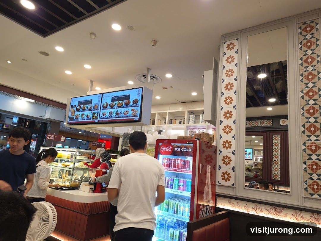 Restaurant Interior with Digital Menu
