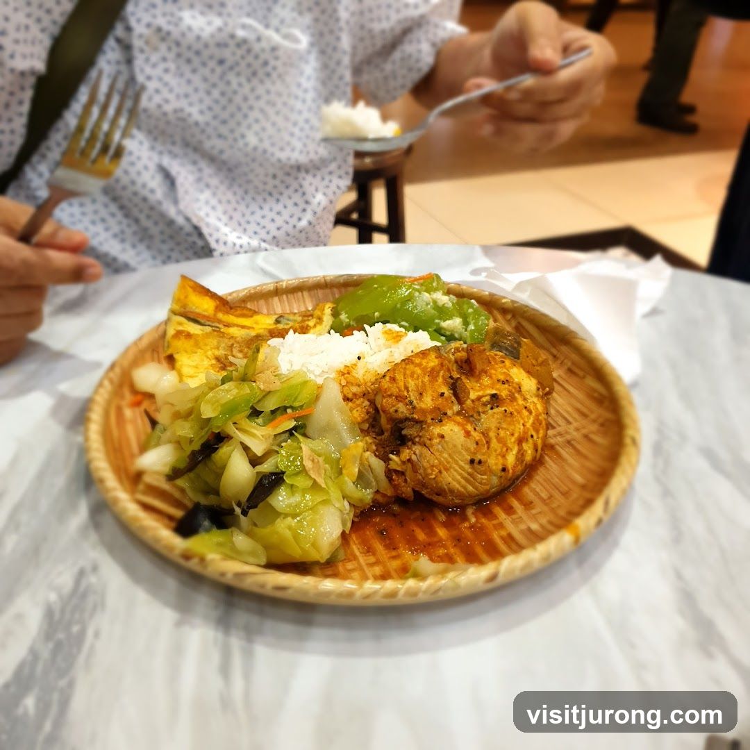 Meal with Fish and Vegetables