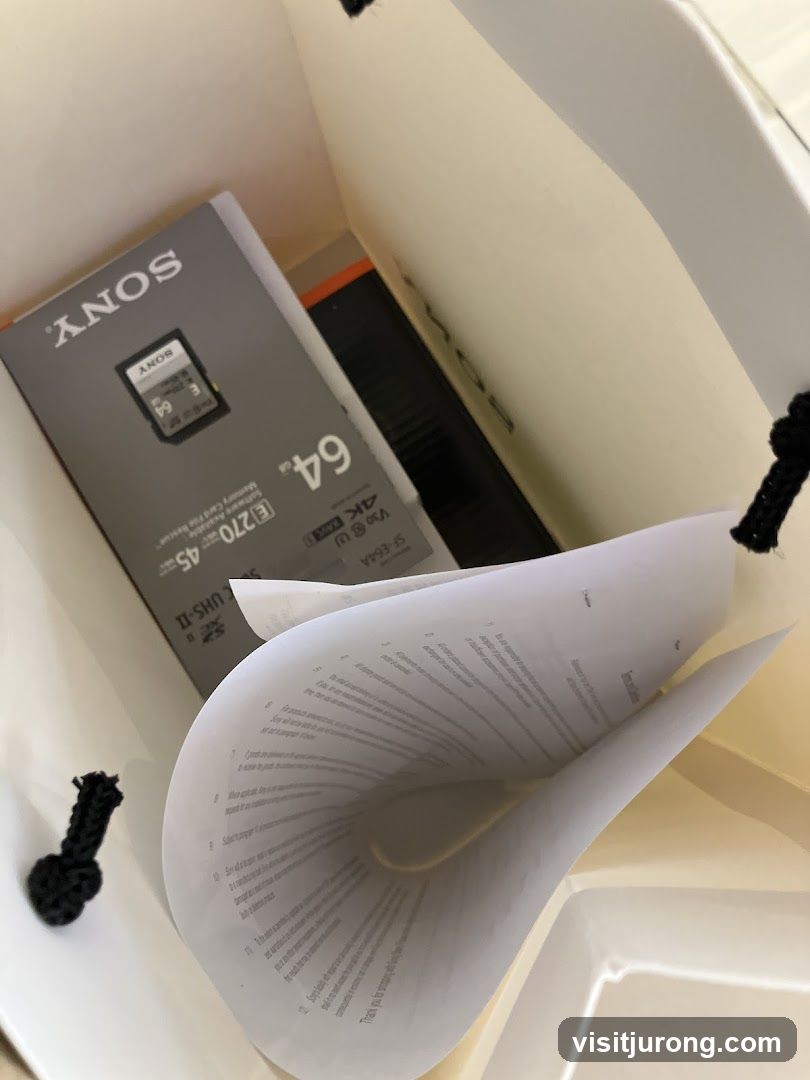 Sony Memory Card and Documentation