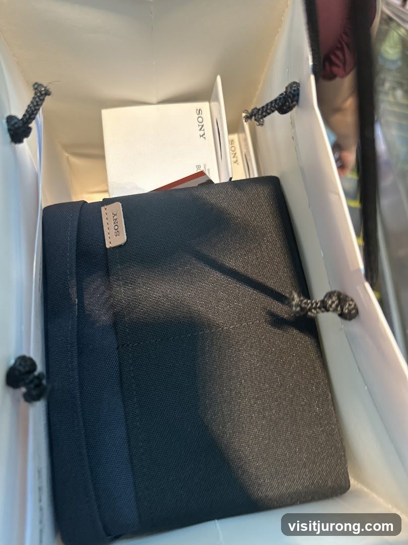 Sony Products in a Shopping Bag