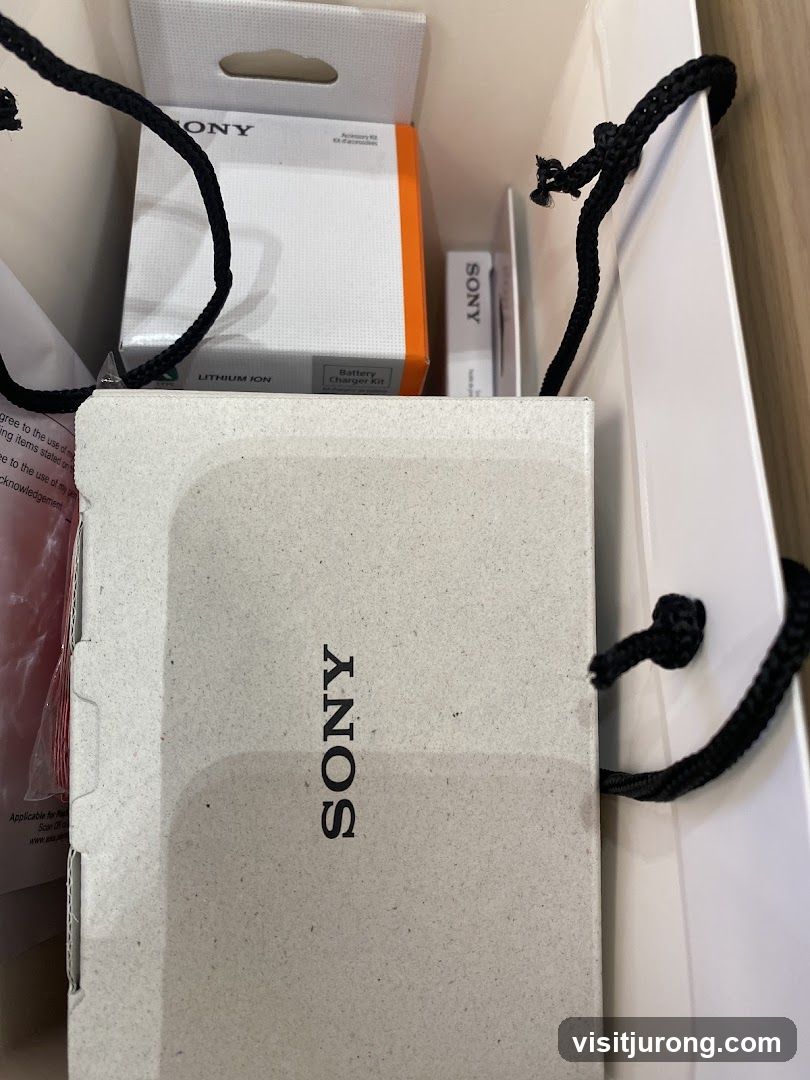 Sony Products in a Bag