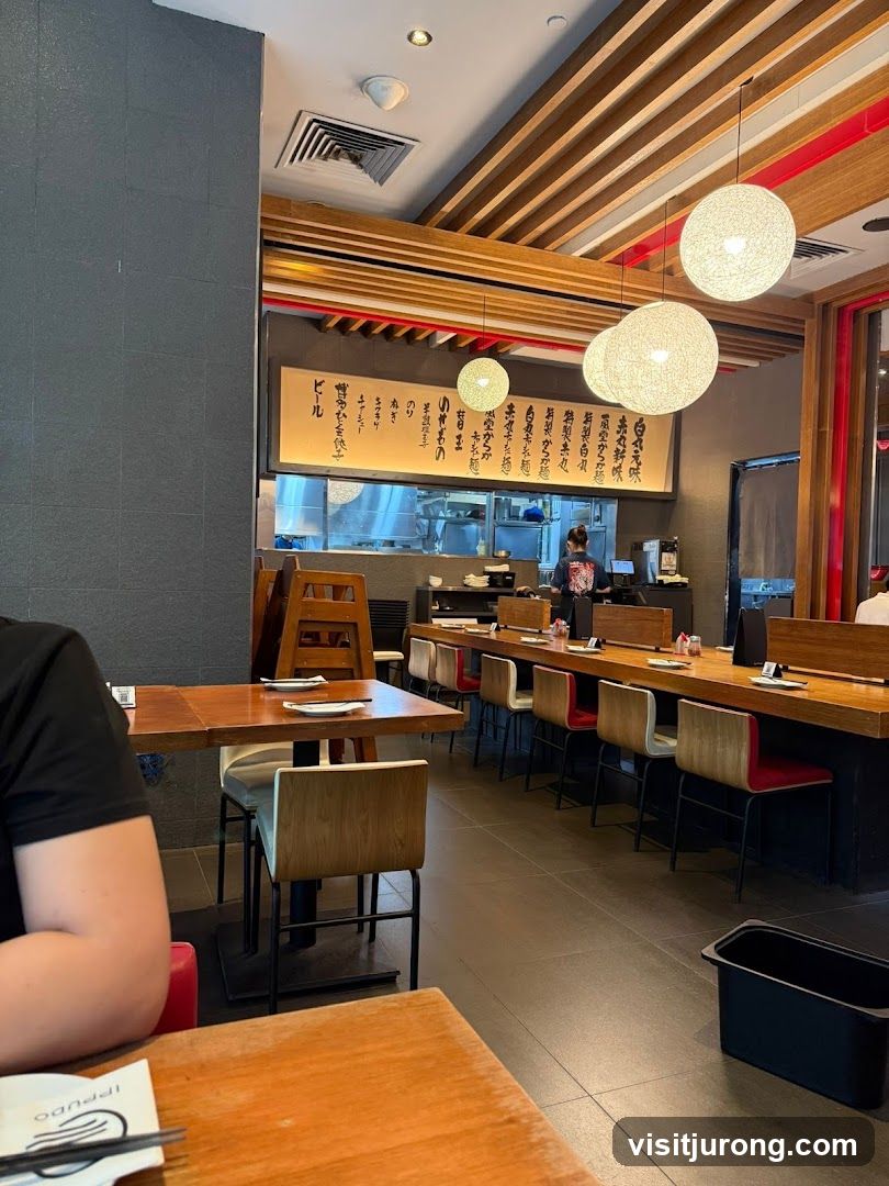 Restaurant Interior with Menu Board