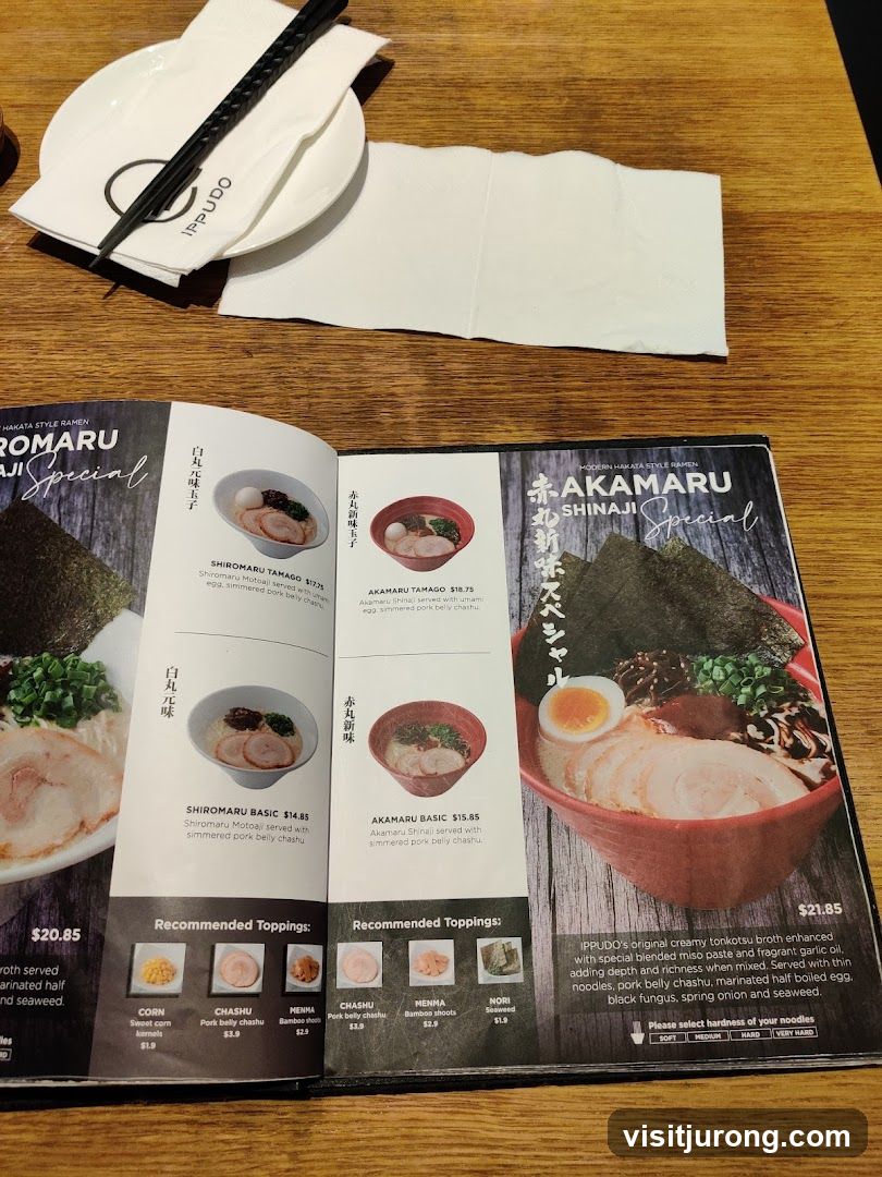 IPPUDO Menu