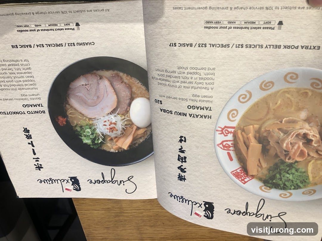 Ramen Menu
