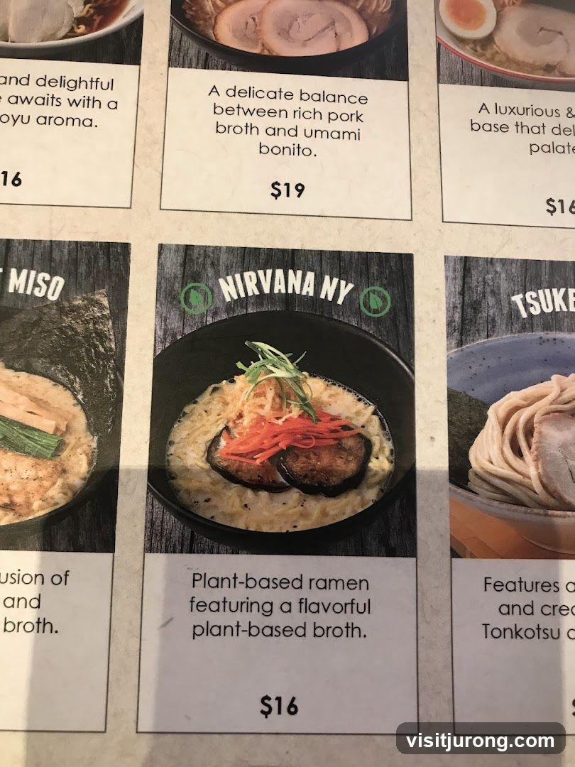 Ramen Menu