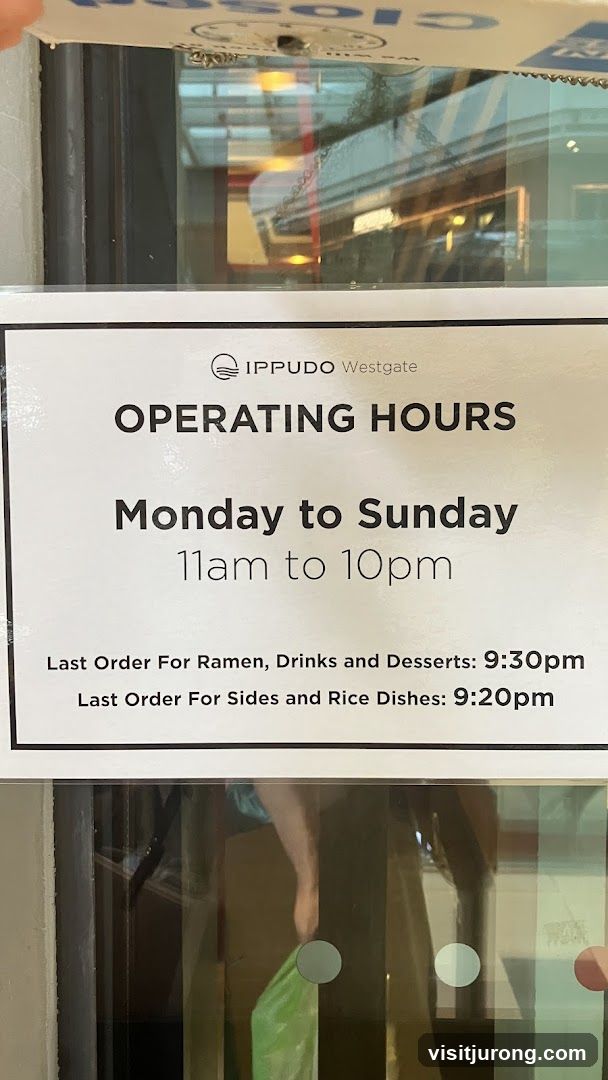 Operating Hours Sign