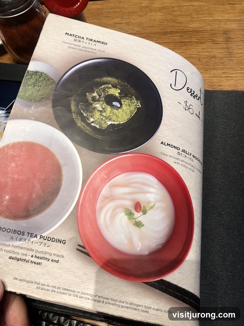 Dessert Menu