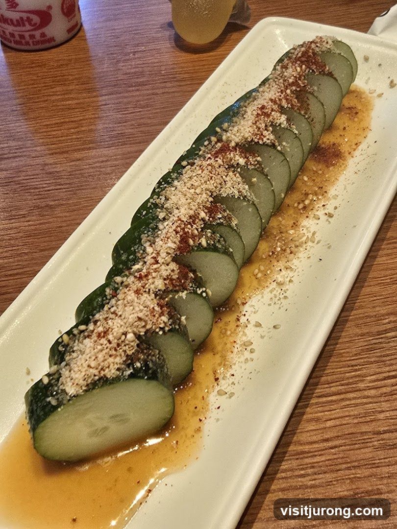 Sliced Cucumbers with Toppings
