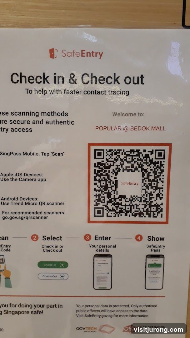 SafeEntry Check-in Instructions